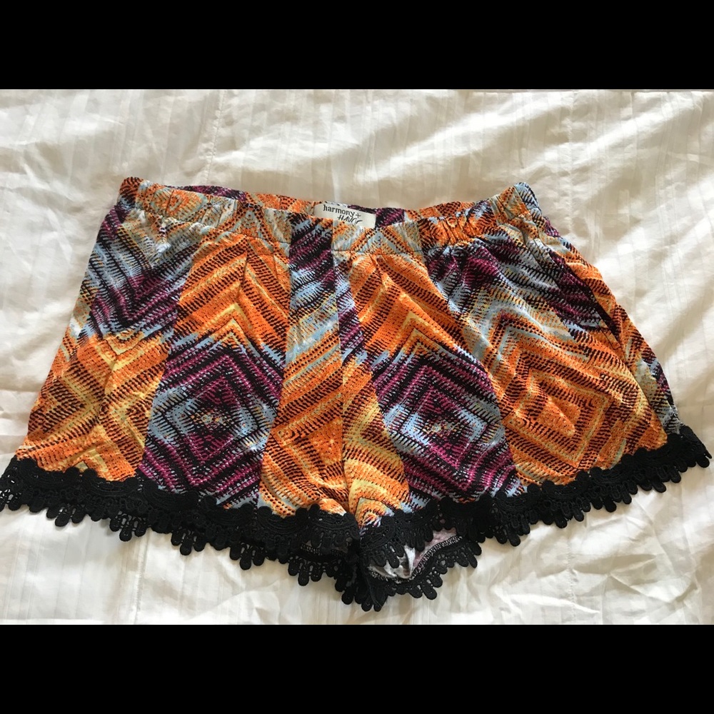 Patterned Beach Shorts